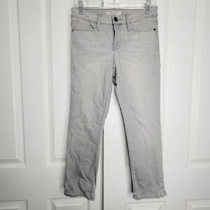 Athleta Sculptek Gray Wash Skinny Jeans Crop Size 6